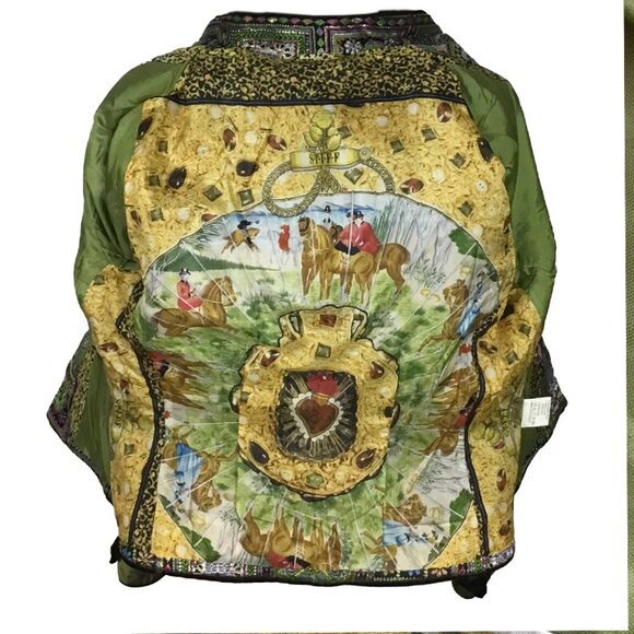 S.T.I.F.F Germany Multicolor Tapestry Silk & Velvet Jacket - Picture 14 of 16